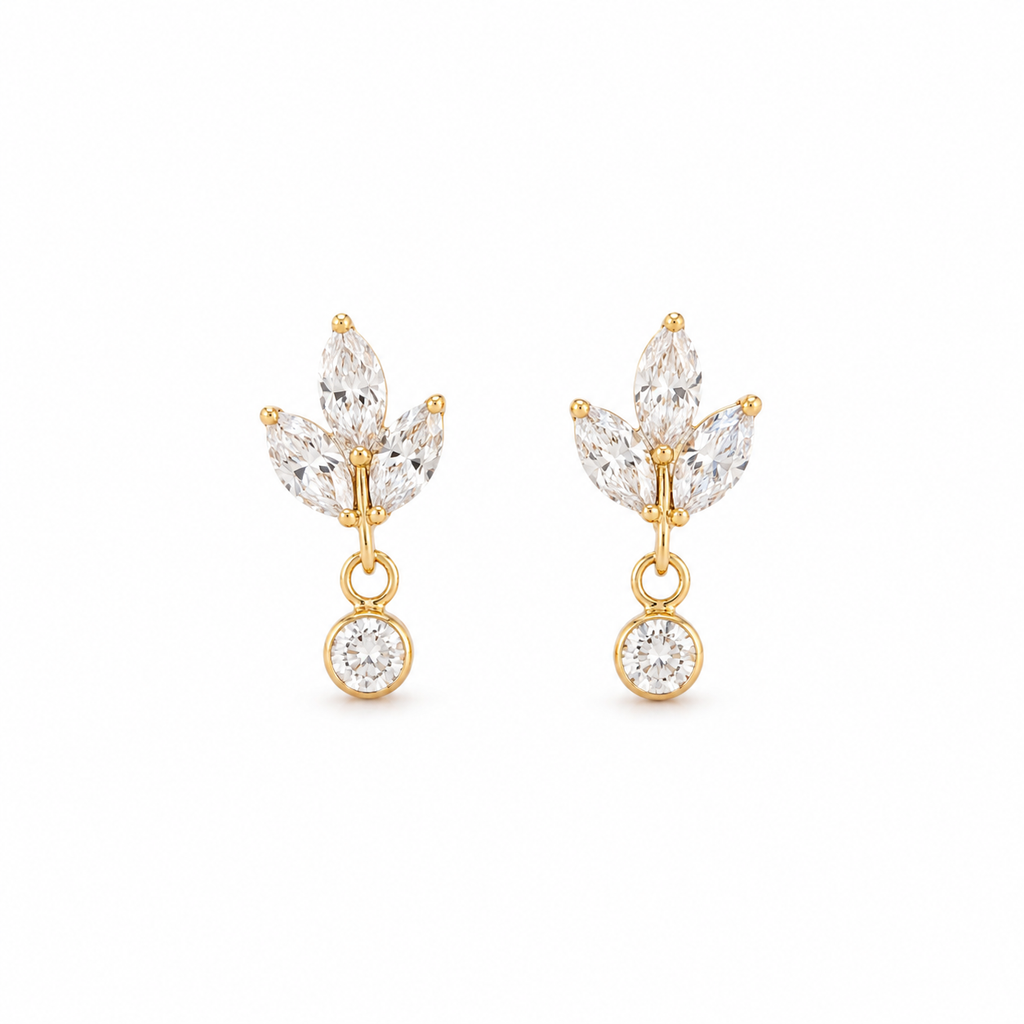 NOELLE FLAT BACK STUDS (PAIR)