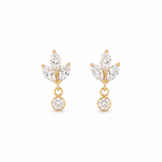 NOELLE FLAT BACK STUDS (PAIR)