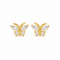 BUTTERFLY FLAT BACK STUDS (PAIR)