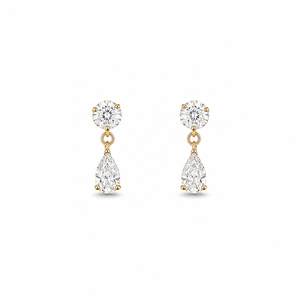 LESLIE FLAT BACK STUDS (PAIR)