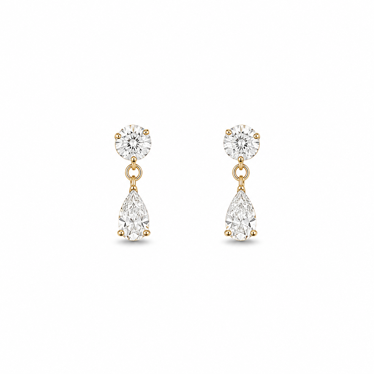 LESLIE FLAT BACK STUDS (PAIR)