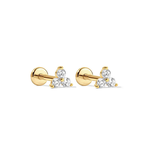 PRINCESS FLAT BACK STUDS (PAIR)