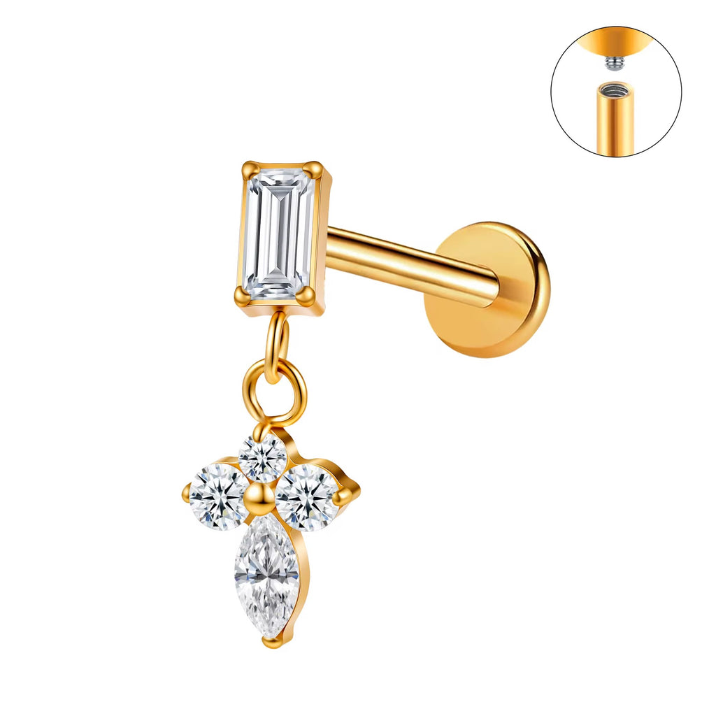 SOLENNE FLAT BACK STUDS (PAIR)