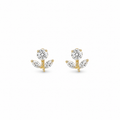 ROSE BUD FLAT BACK STUDS (PAIR)