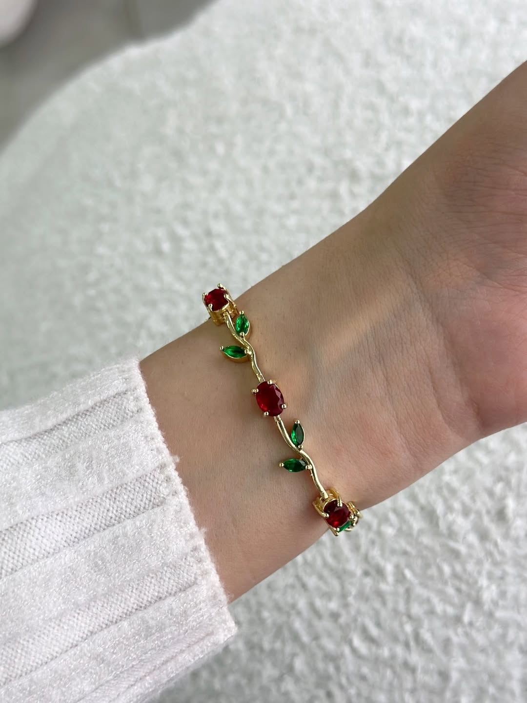 Red Tulip Bracelet