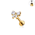 BOWWIE FLAT BACK STUDS (PAIR)
