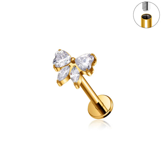 BOWWIE FLAT BACK STUDS (PAIR)