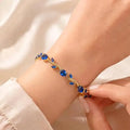 Blue tulip bracelet