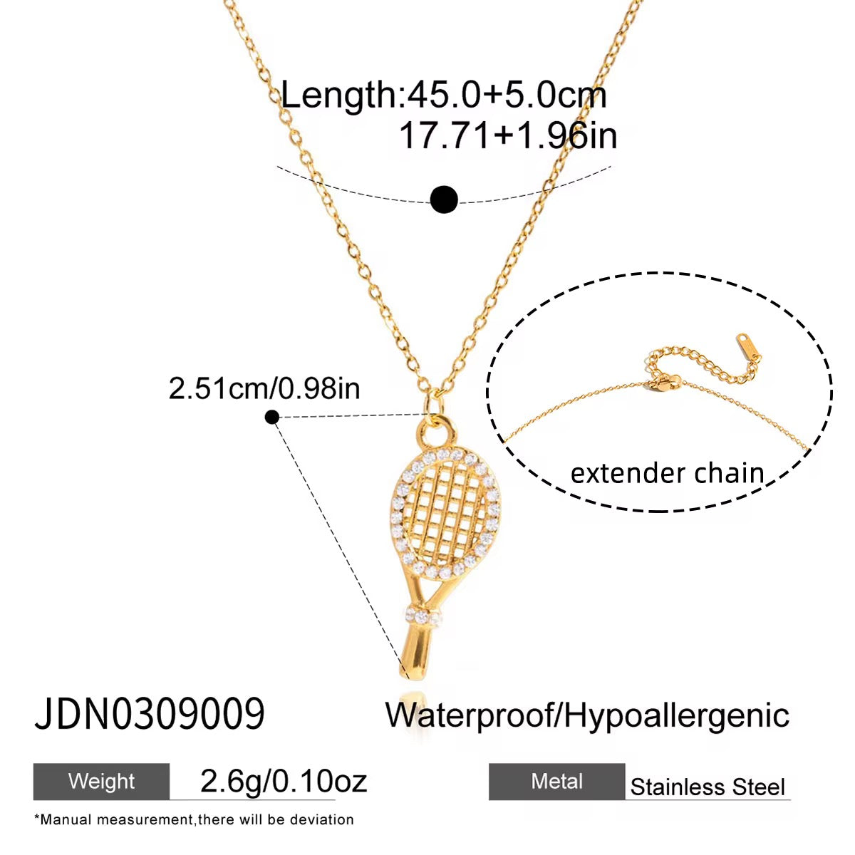 Badminton baddie necklace