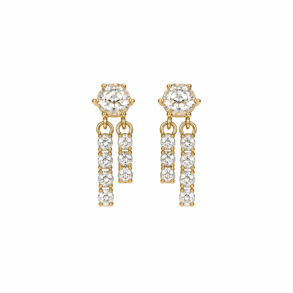 DIANA FLAT BACK STUDS (PAIR)