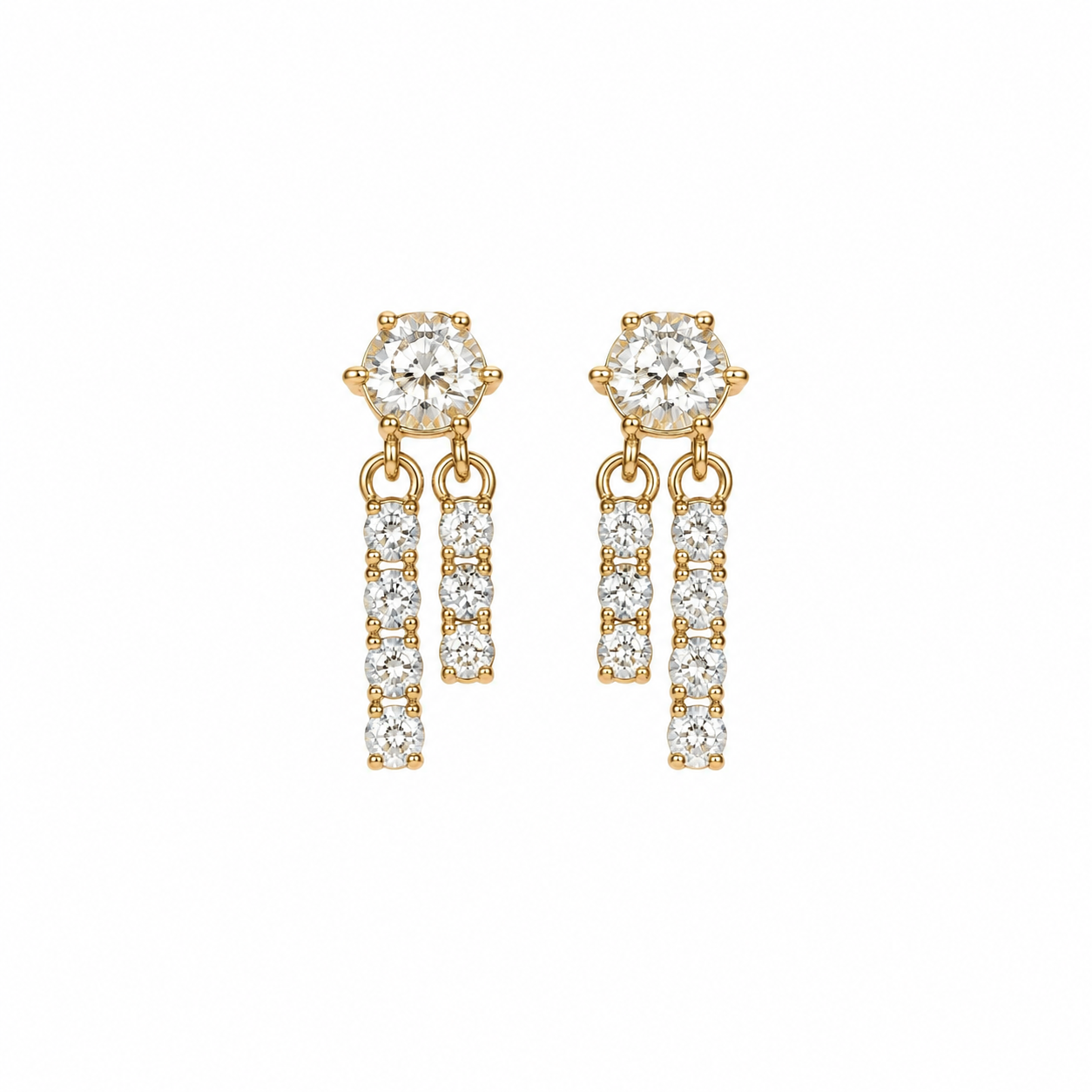 DIANA FLAT BACK STUDS (PAIR)