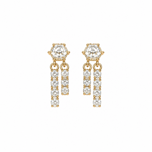 DIANA FLAT BACK STUDS (PAIR)