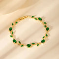 Green Tulip Bracelet