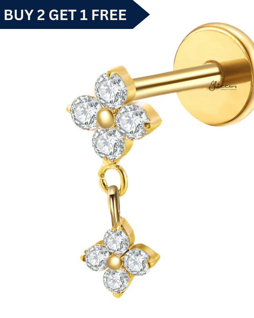 DAIQUIRI FLAT BACK STUDS (PAIR)