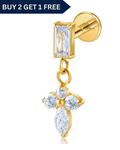 SOLENNE FLAT BACK STUDS (PAIR)